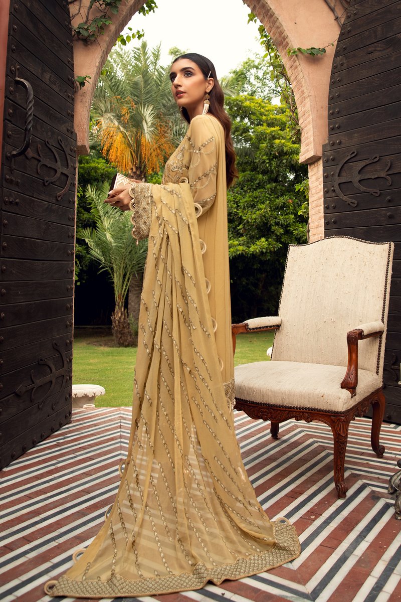 FARASHA EMBROIDERED CHIFFON COLLECTION-100% Original Guaranteed