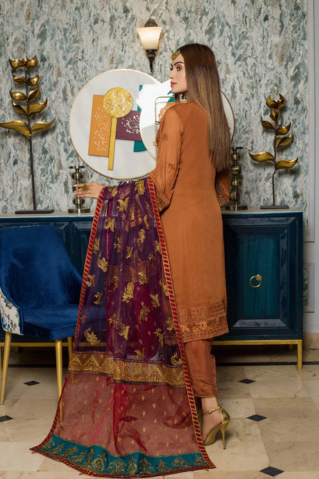 Zainab Fazlani Luxury Embrodered chiffon Collection 100% Original