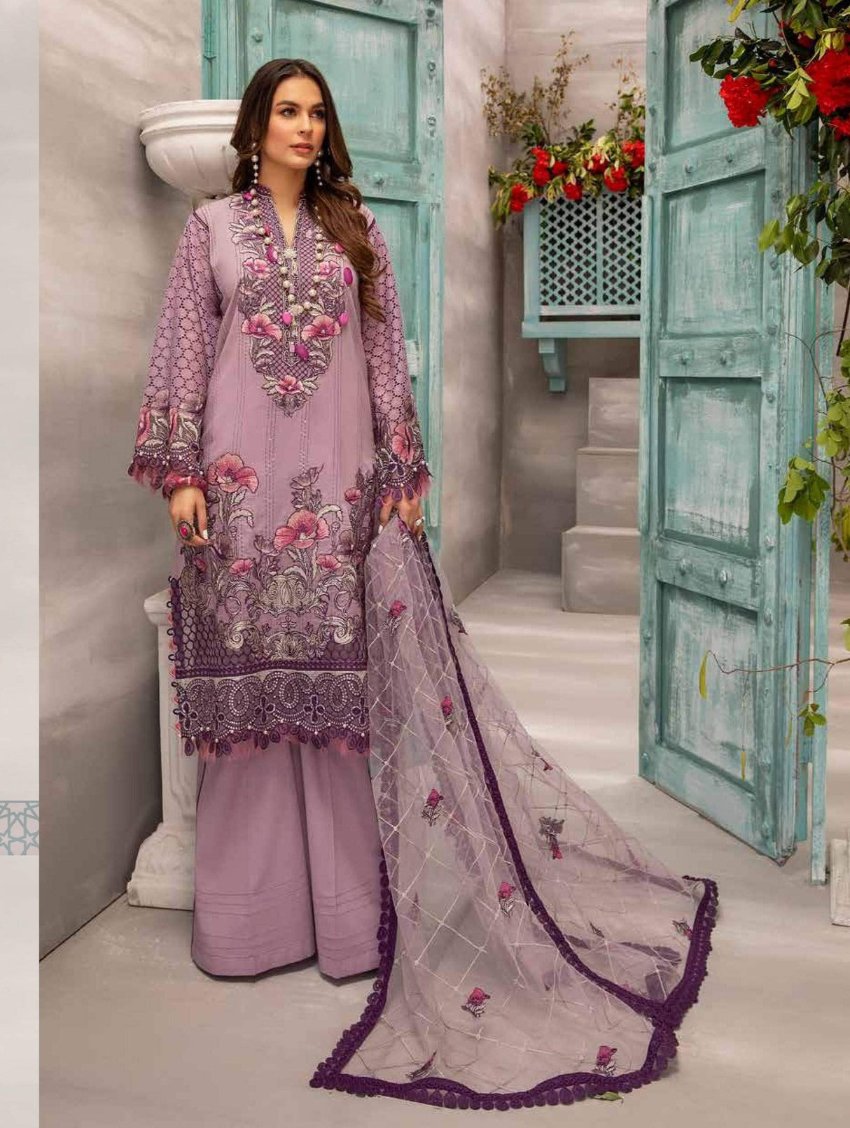 Jazmine by Adan Libas Embroidered Luxury Lawn Collection 2021 -100% Original Guaranteed