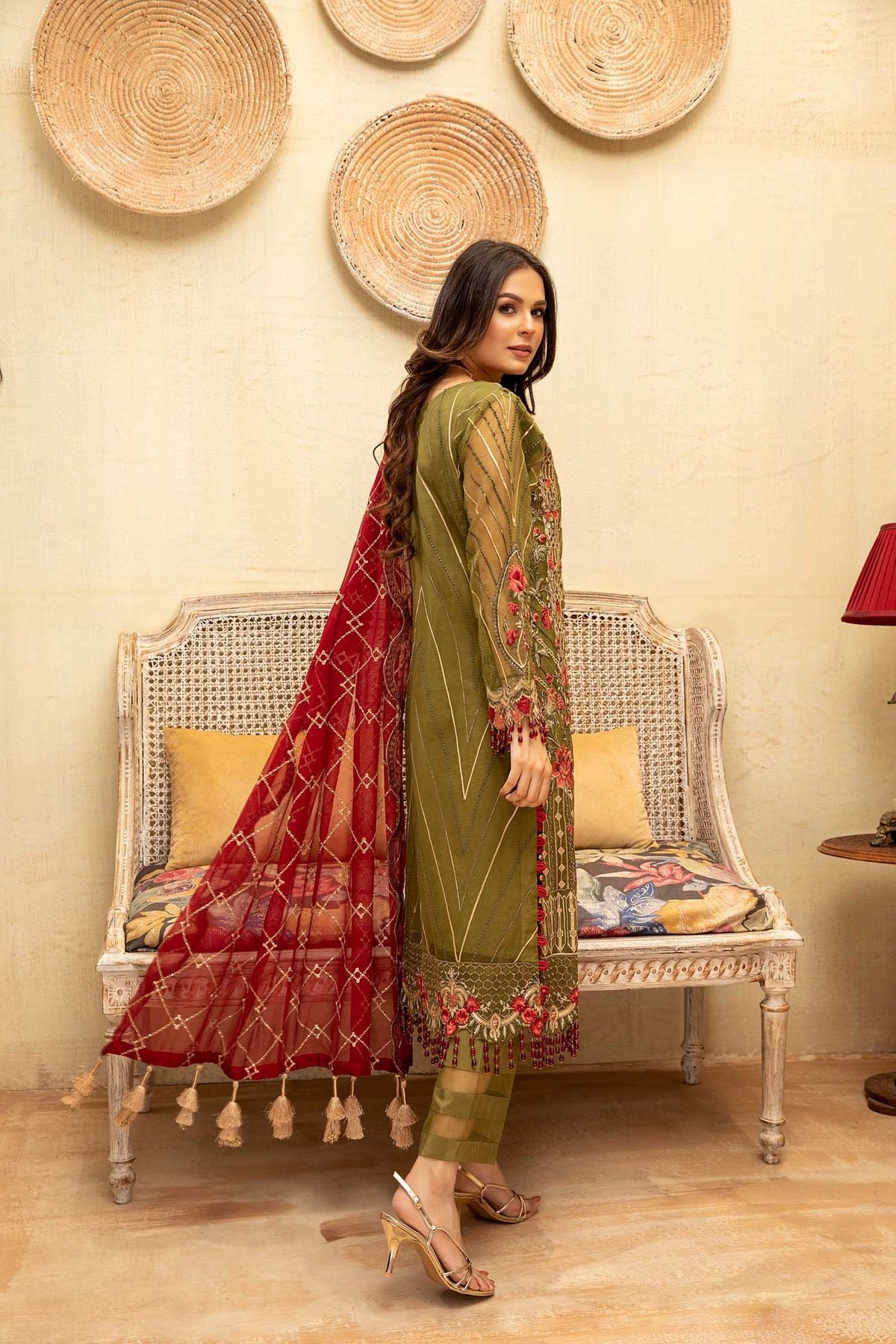 Lamore Organza Collection by Adan’s Libas Chiffon Collection 2021 -100% Original Guaranteed