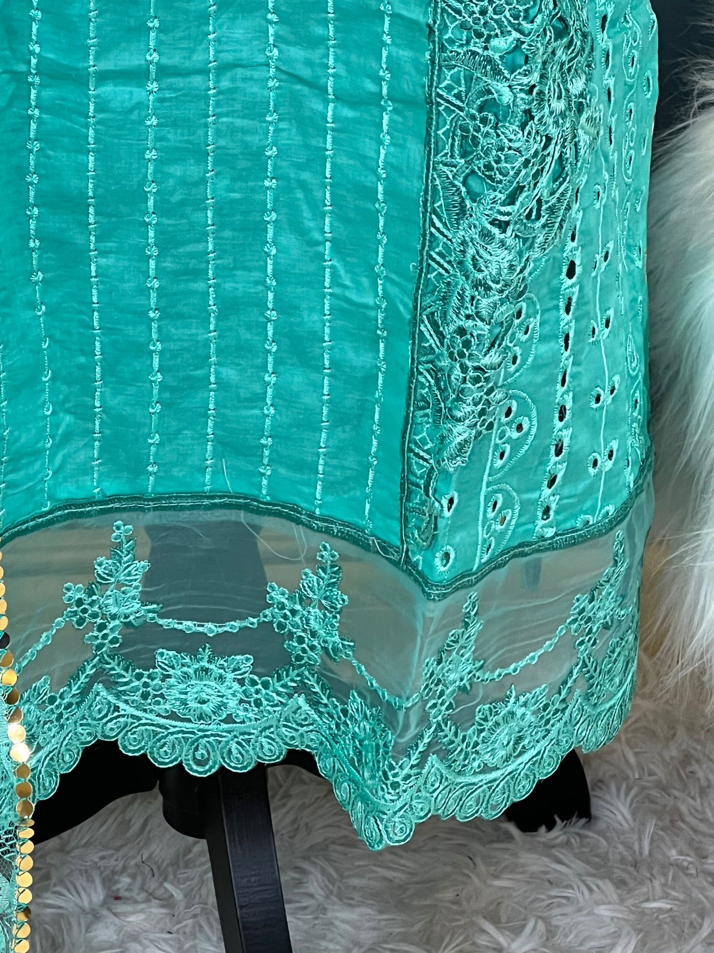 Pakistani Stitched Luxury Embroidered lawn Salwar kameez ready to ship