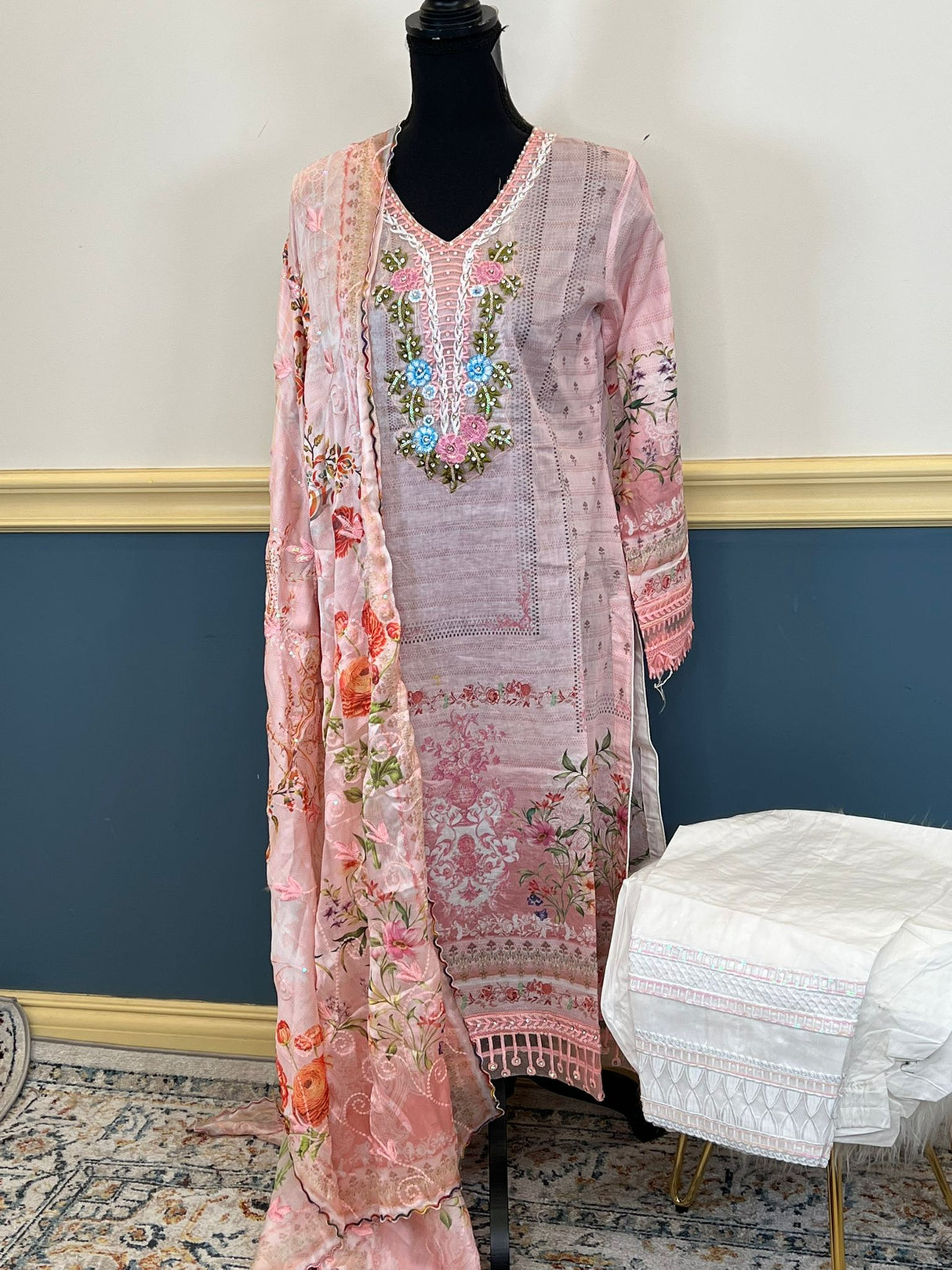 Luxury Embroidered lawn Ready To Ship