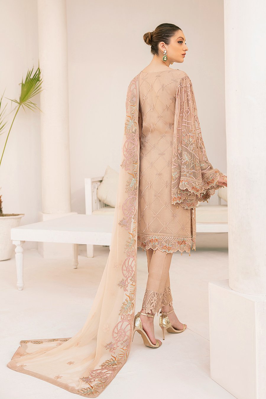 Minhal Luxury Chiffon Embroidered 2021 -100% Original Guaranteed