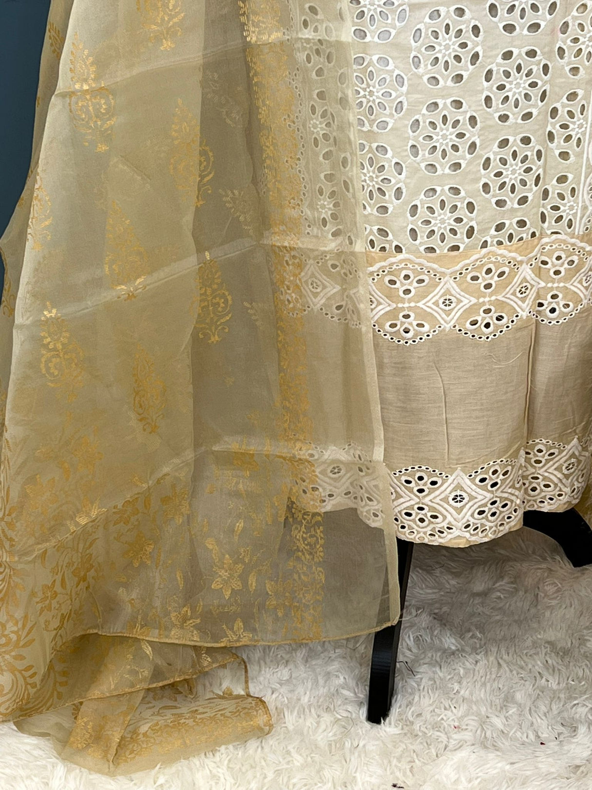 Indian Cotton Stitched Embroidery Suit Ready To Ship