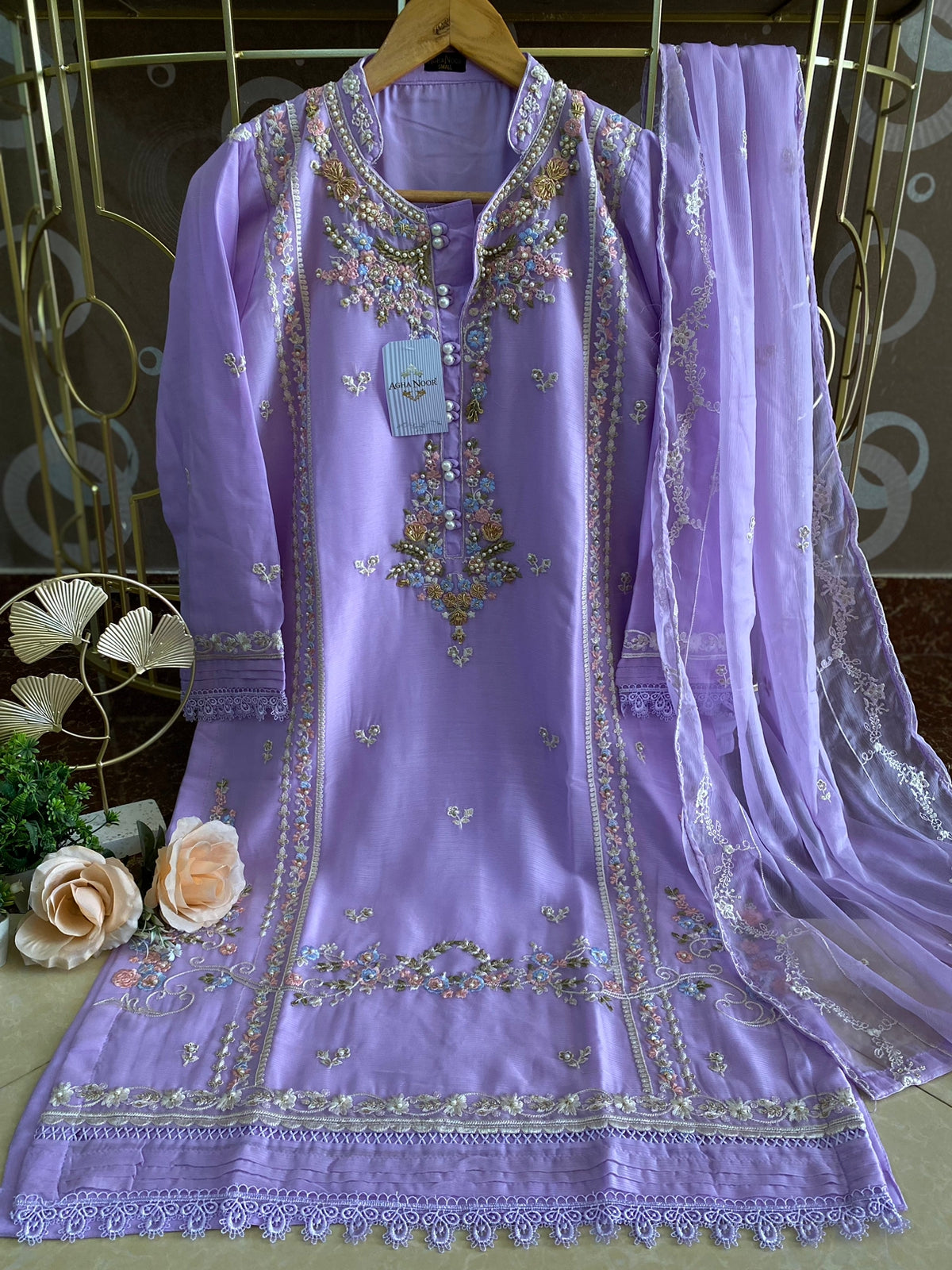 Chiffon 3 Piece Kurti Ready To Ship