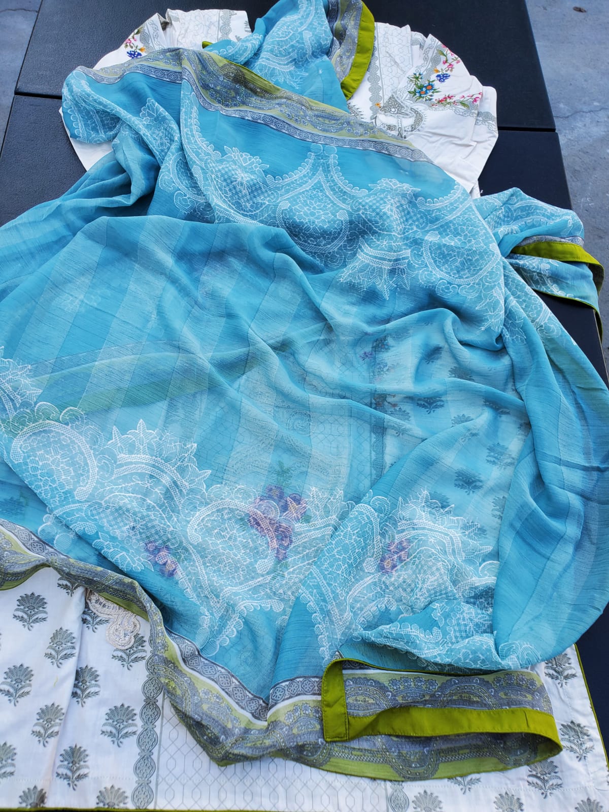 Pakistani Stitched Embroidery Lawn Suit Ready To Ship