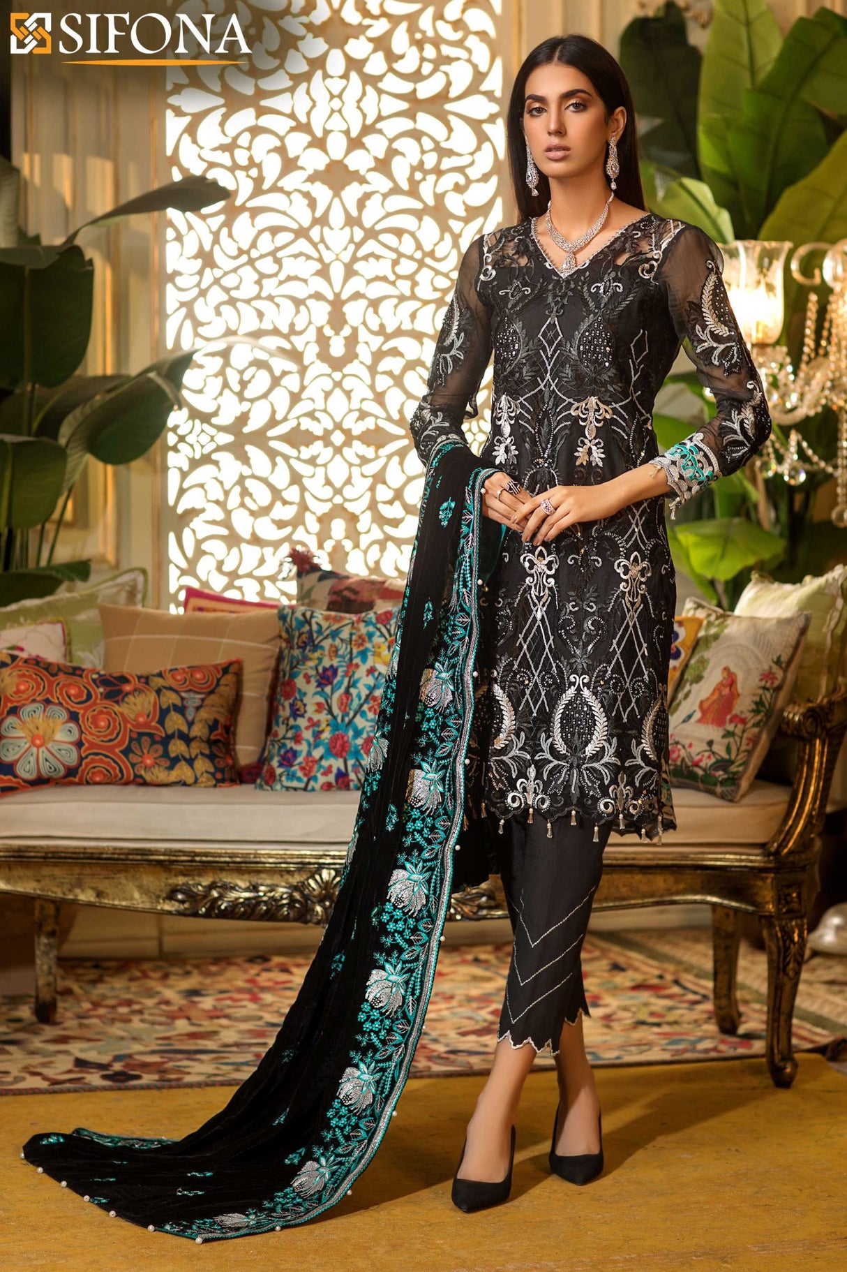 Elmas Chiffon Velvet Collection-100% Original Guaranteed