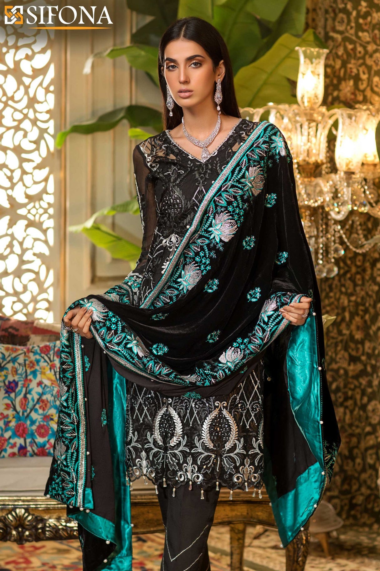 Elmas Chiffon Velvet Collection-100% Original Guaranteed