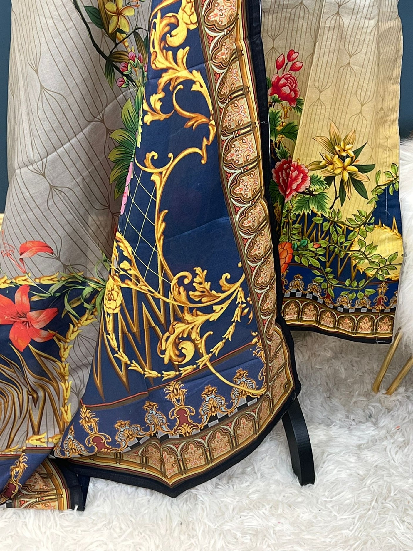 Pakistani Stitched Embroidery luxury lawn Dresses Ready To Ship