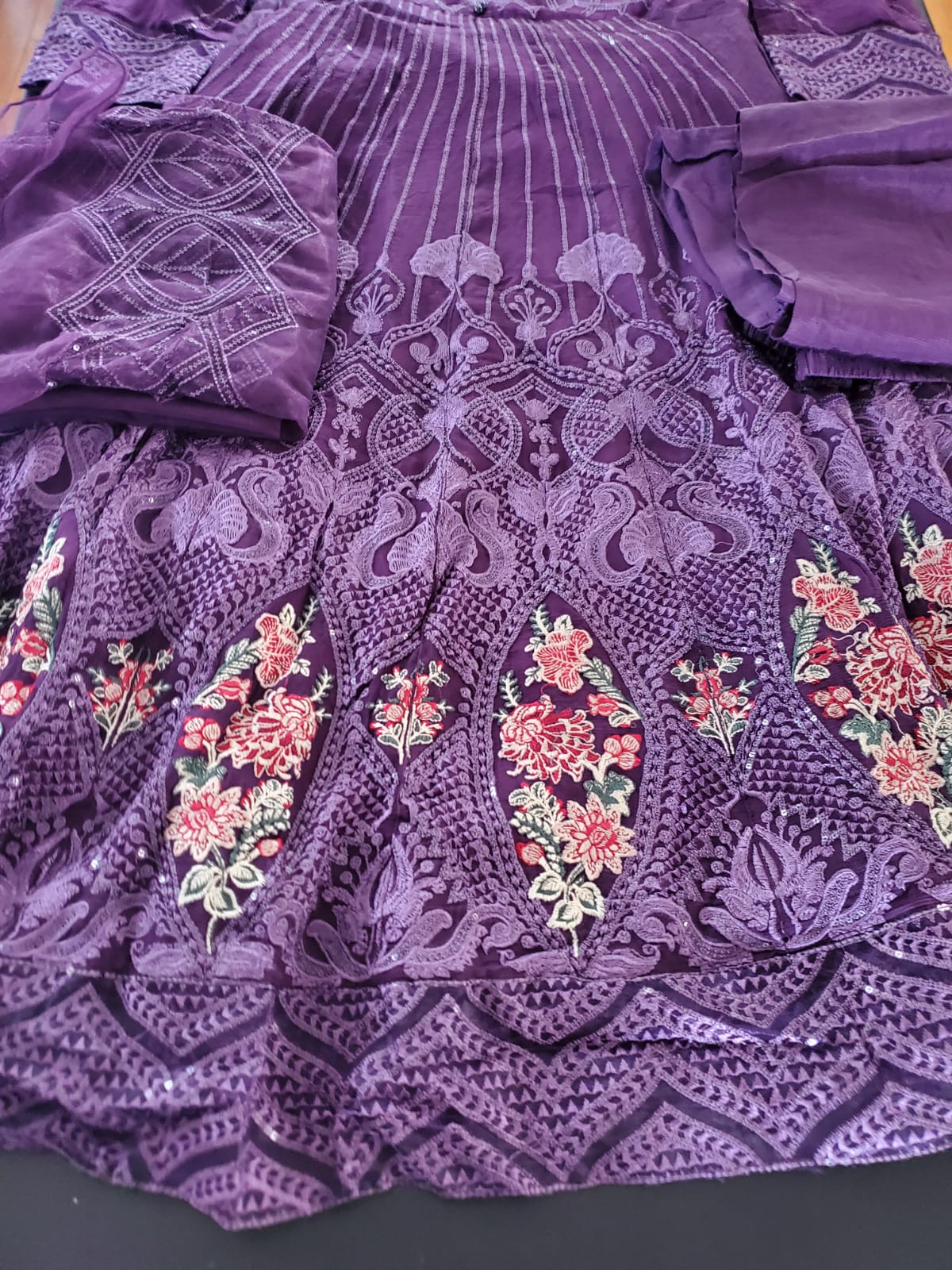 Pakistani Stitched Embroidery Party Wear Dresses Ready To Ship