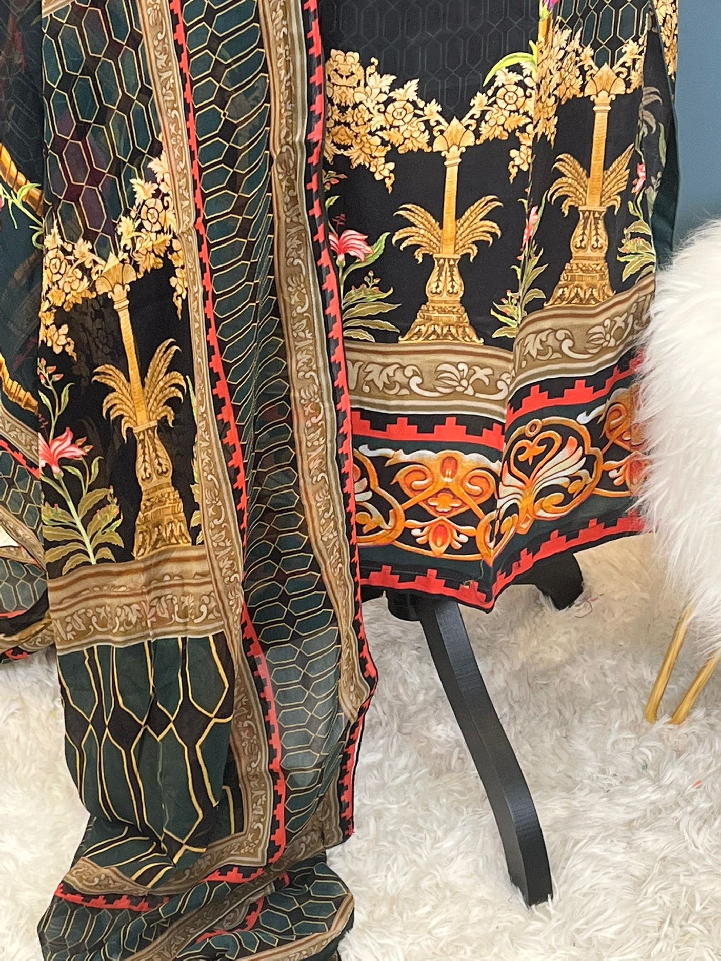 Pakistani Stitched Embroidery luxury lawn Dresses Ready To Ship