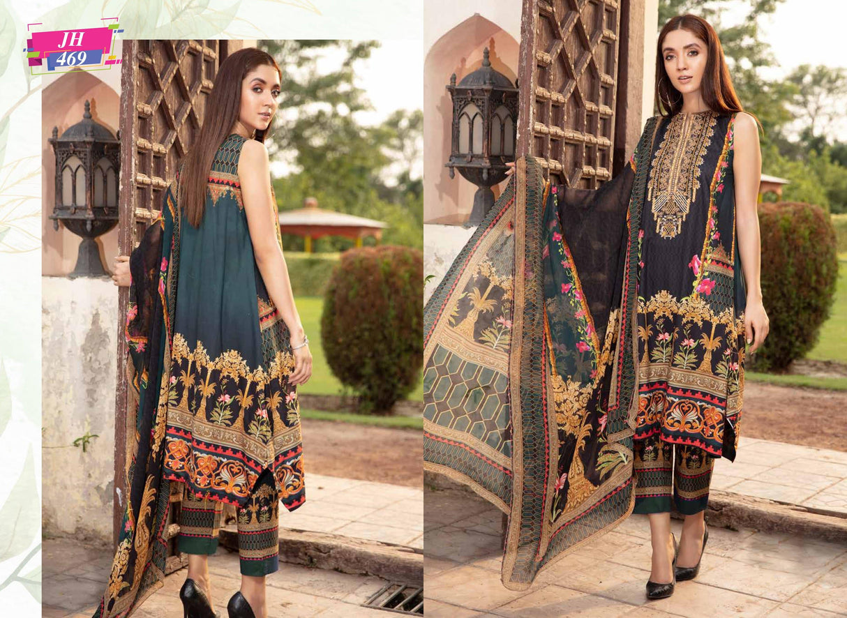 Johra Margrate Lawn Embroidered 2021 Collection -100% Original Guaranteed