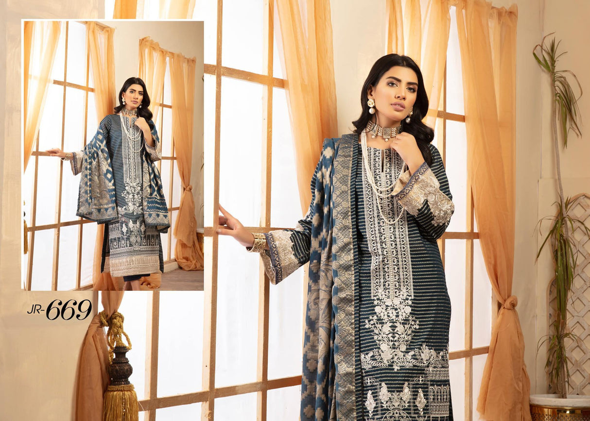 JHALAK by Johra Embroidered Lawn Collection 2021 -100% Original Guaranteed
