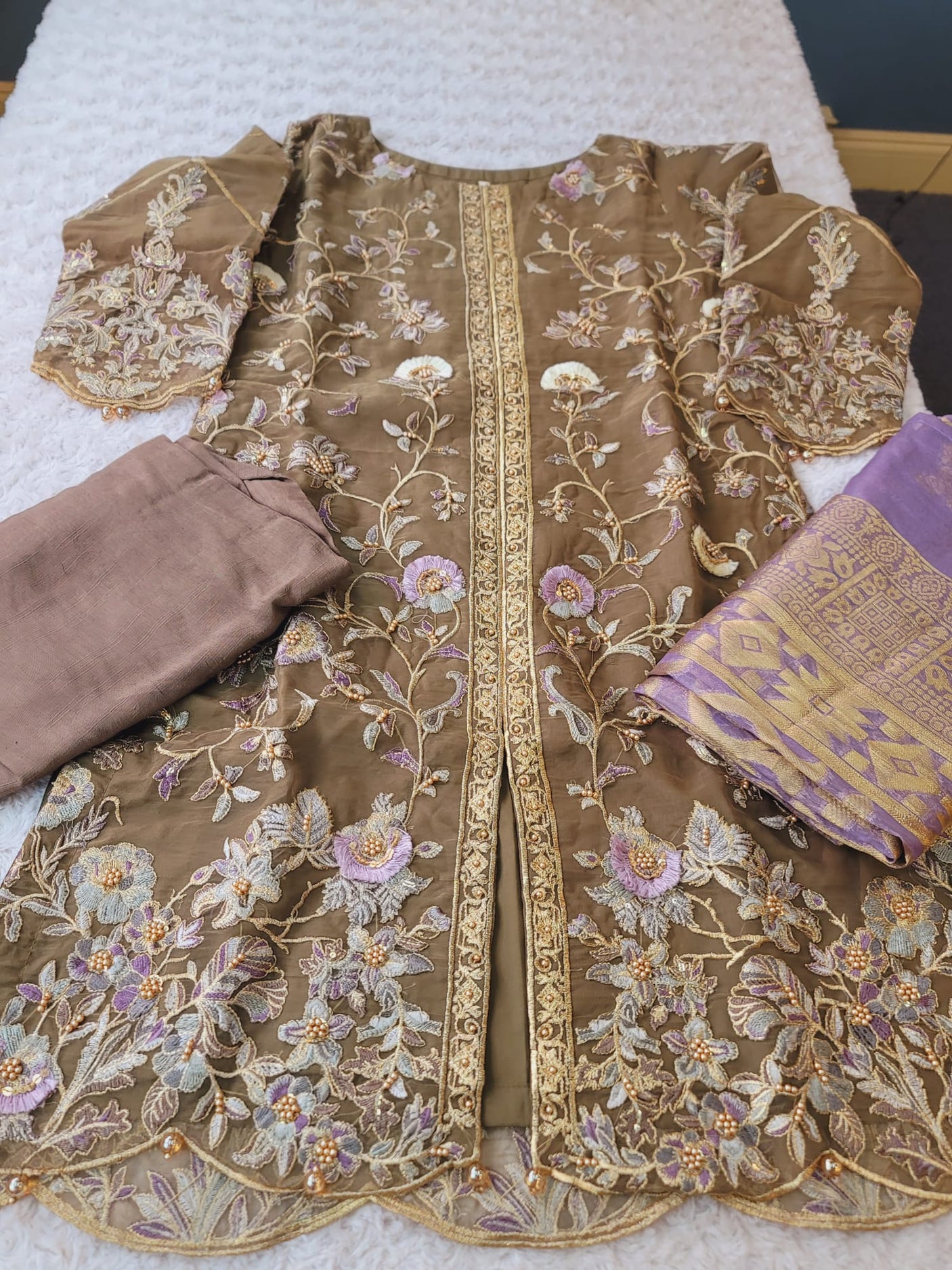 Pakistani Stitched Embroidery Party Wear Dresses Ready To Ship