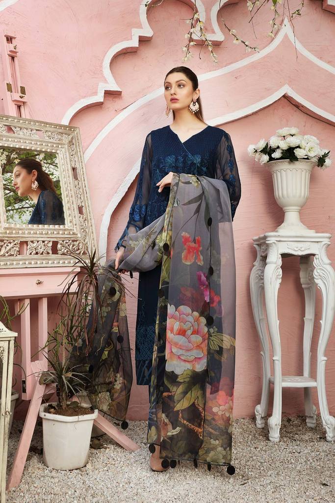 Charizma Chimmer Festive Chiffon Collection 2021-100% Original Guaranteed