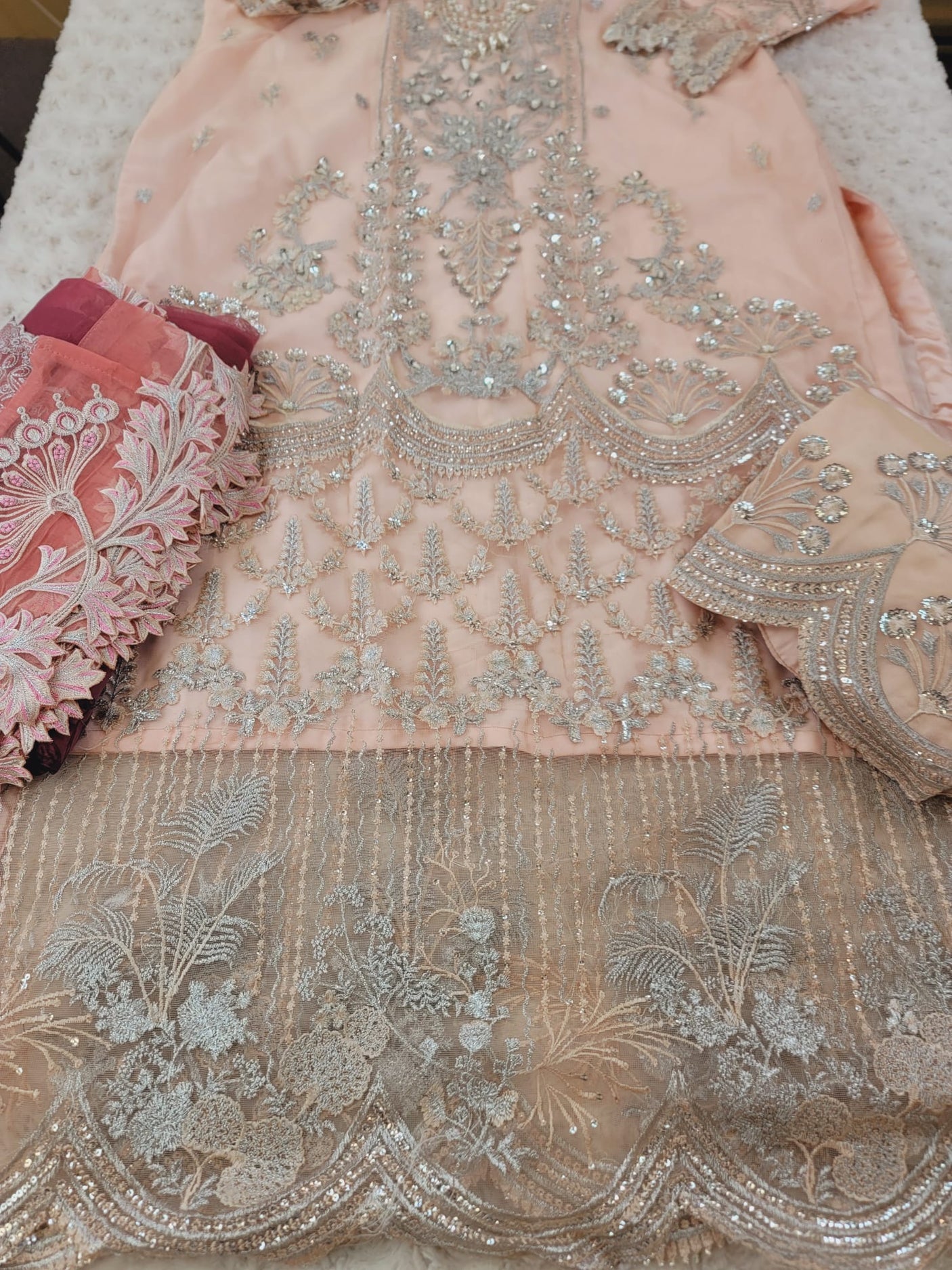 Pakistani Stitched Embroidery Party Wear Dresses Ready To Ship