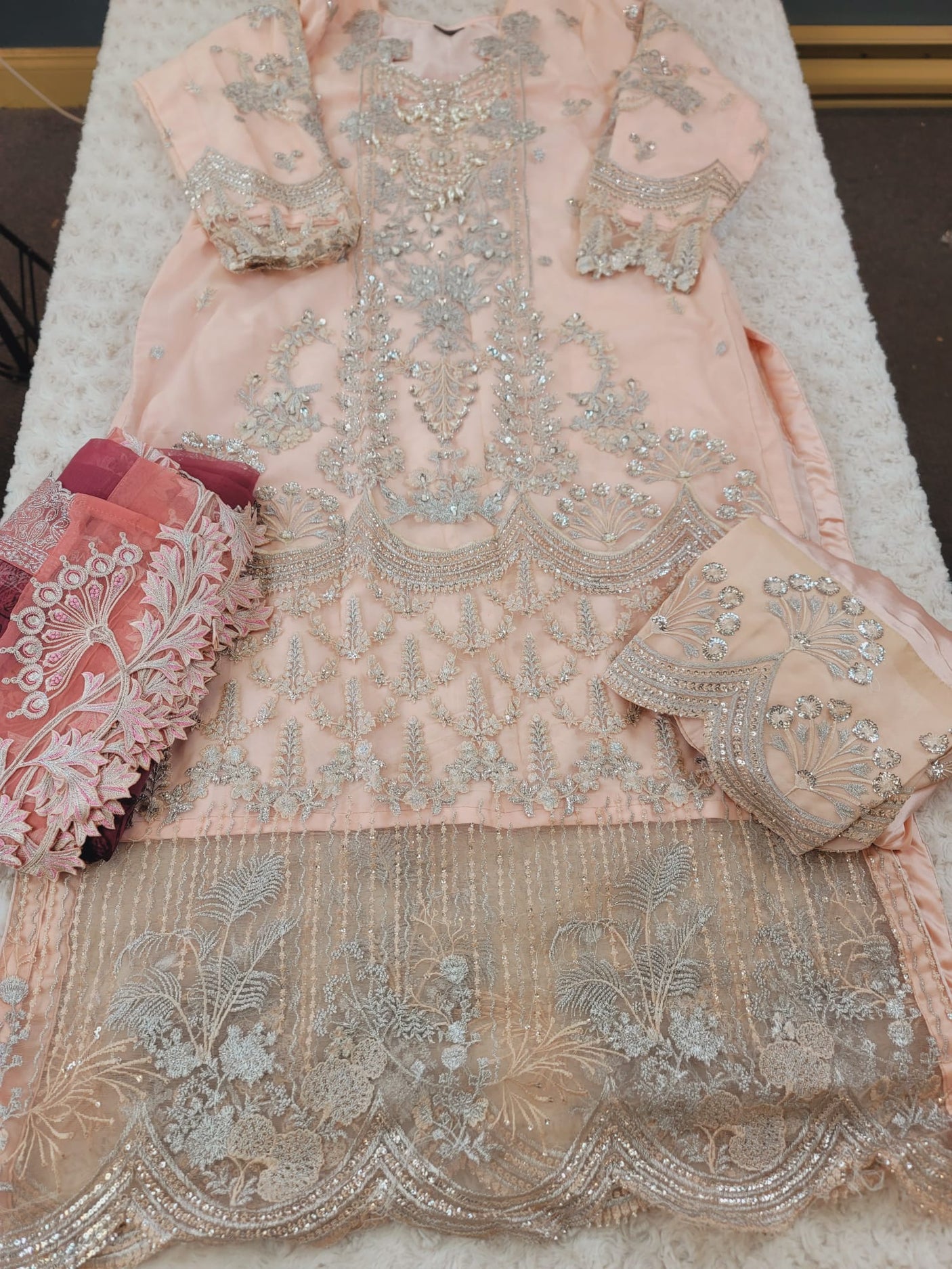 Pakistani Stitched Embroidery Party Wear Dresses Ready To Ship