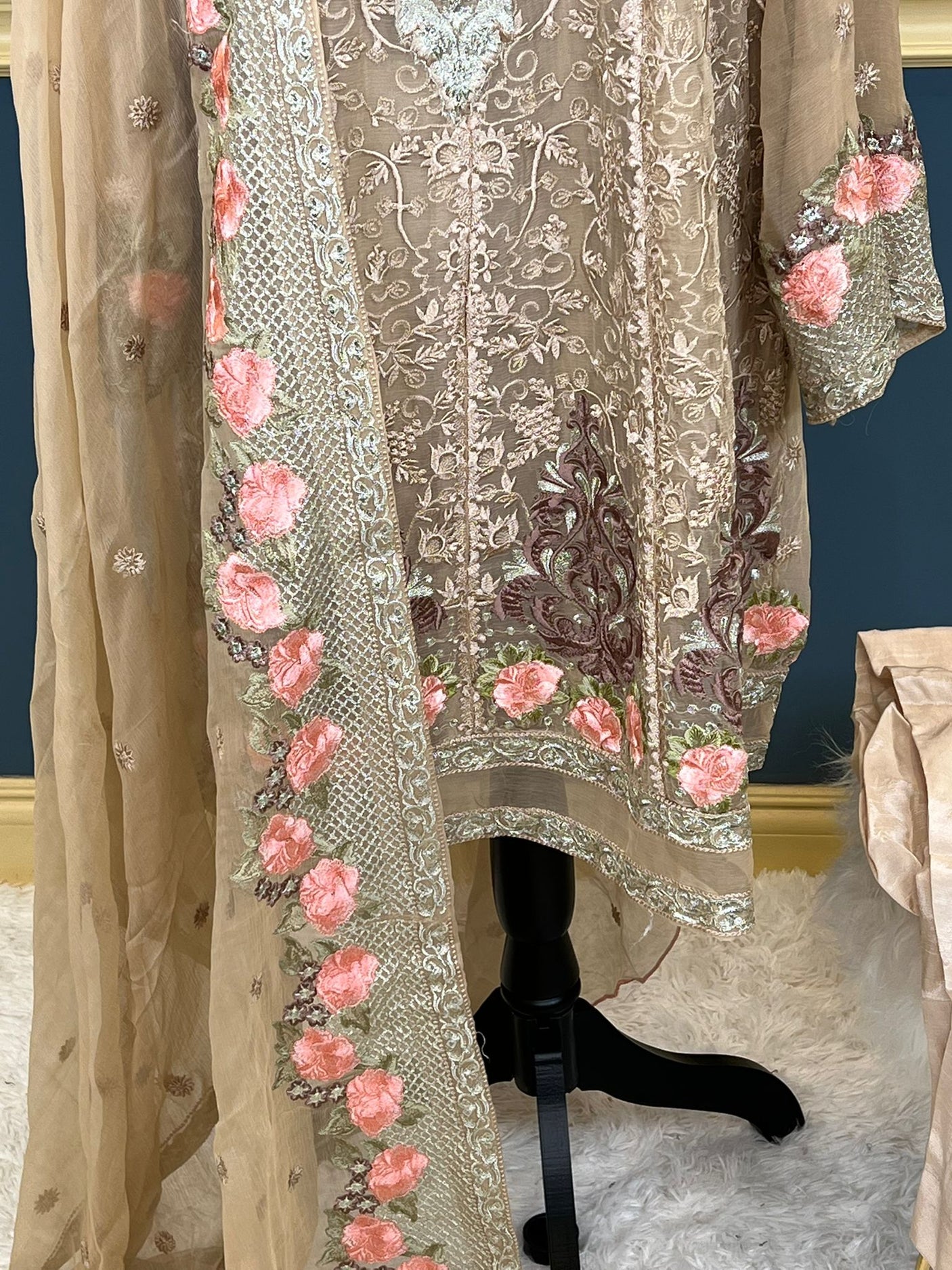 Pakistani Stitched Embroidery Party Wear Dresses Ready To Ship