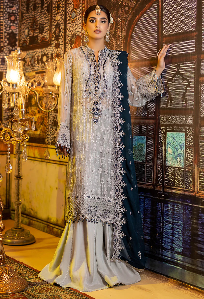 Adan's Libas Ravia Schiffli Embroidered Chiffon Collection