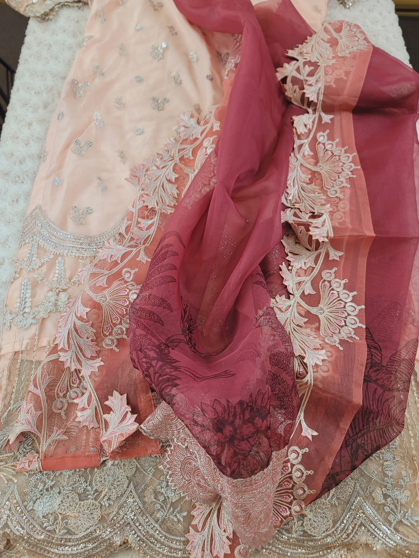 Pakistani Stitched Embroidery Party Wear Dresses Ready To Ship