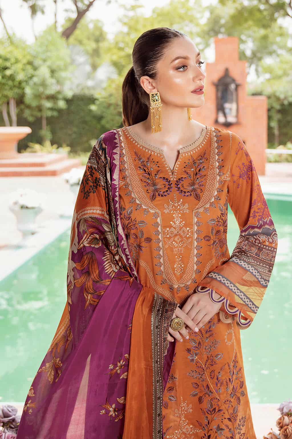 Mashaal By Ramsha Luxury Lawn 100% Original Ready To Ship