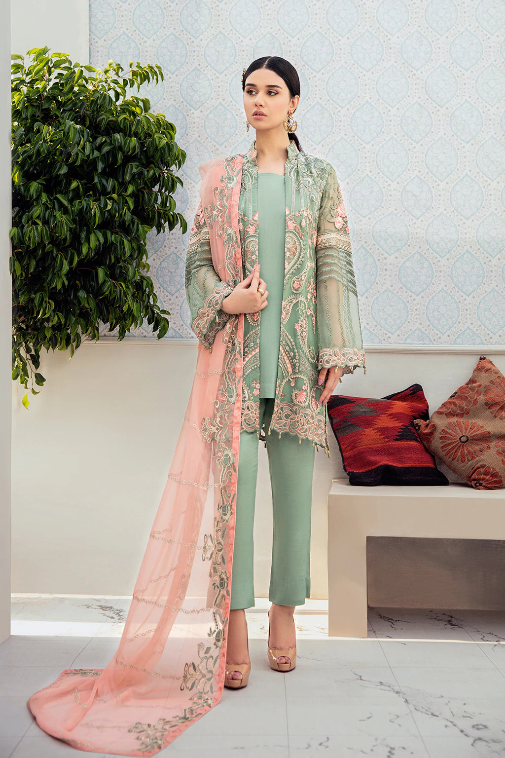 Rangoon By Ramsha Luxury Chiffon Embroidered Collection -100% Original Guaranteed