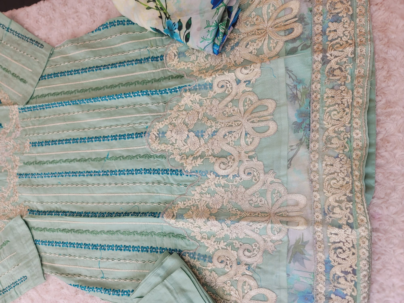 Pakistani Stitched Embroidered luxury lawn Dresses Ready To Ship