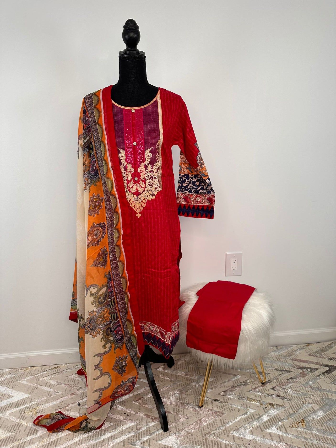 Pakistani Embroidered Lawn ready to ship