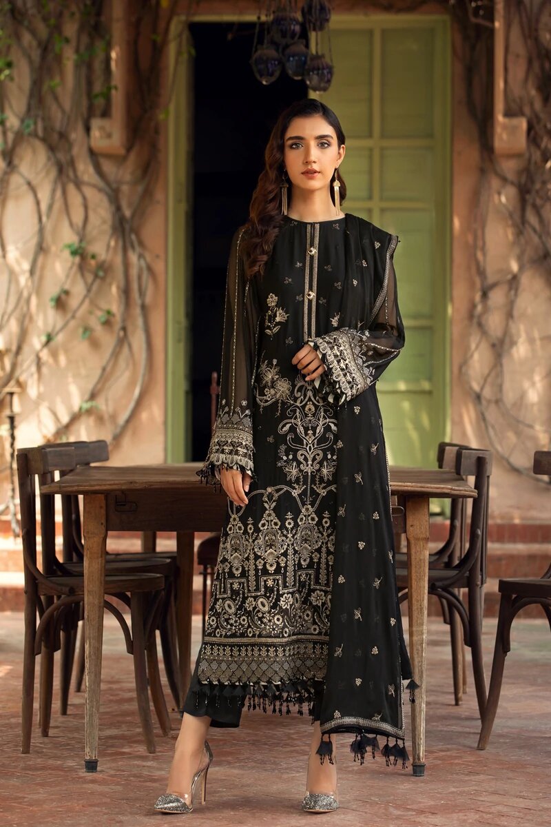 FARASHA EMBROIDERED CHIFFON COLLECTION-100% Original Guaranteed