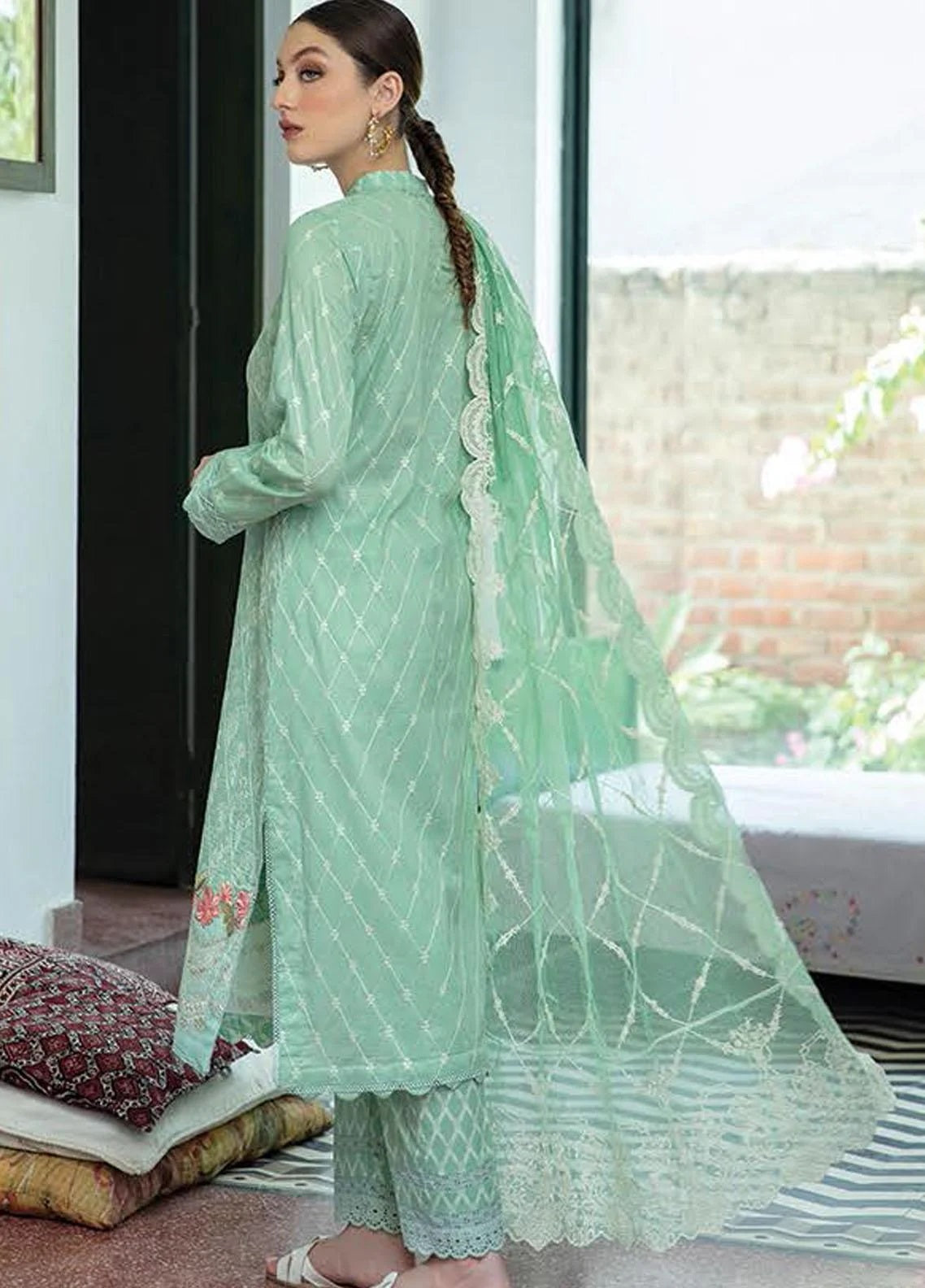 Aabyaan Embroidered Lawn Collection-100% Original Guaranteed