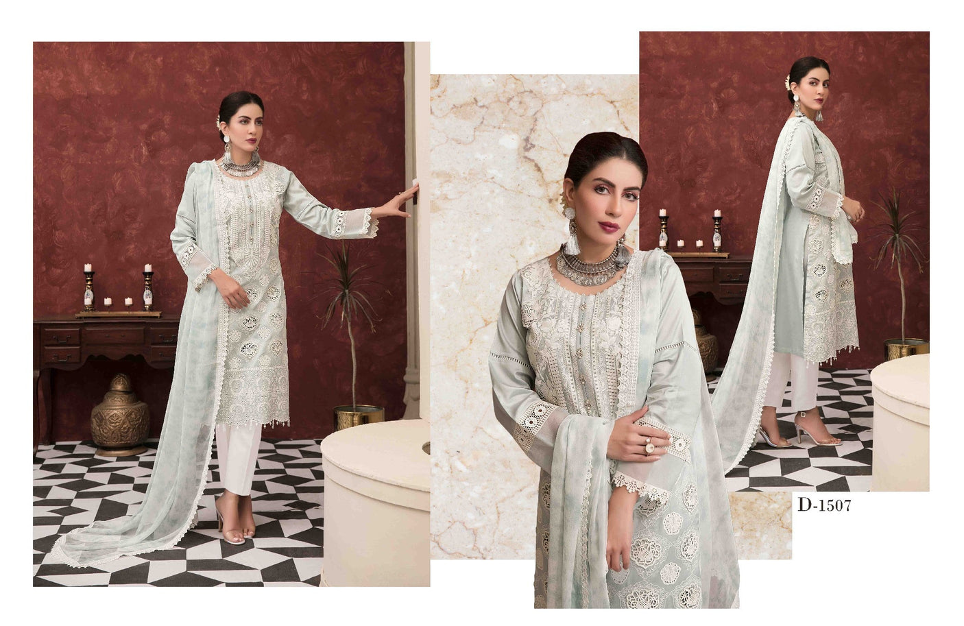 Spectacular Opulence By Tawakkal Embroidered Lawn Collection 2021 -100% Original Guaranteed