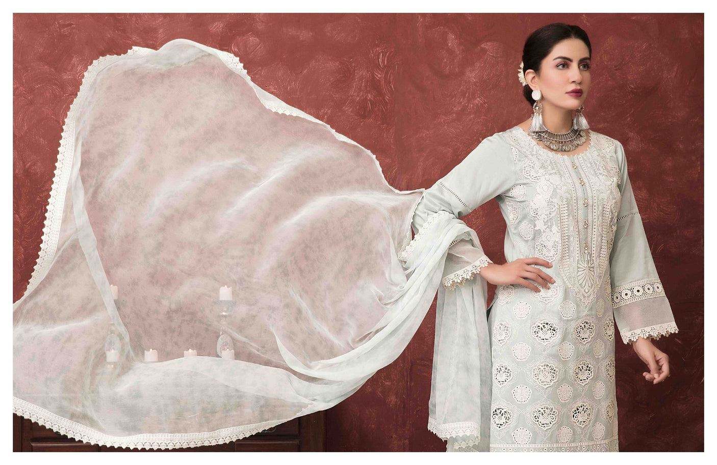 Spectacular Opulence By Tawakkal Embroidered Lawn Collection 2021 -100% Original Guaranteed