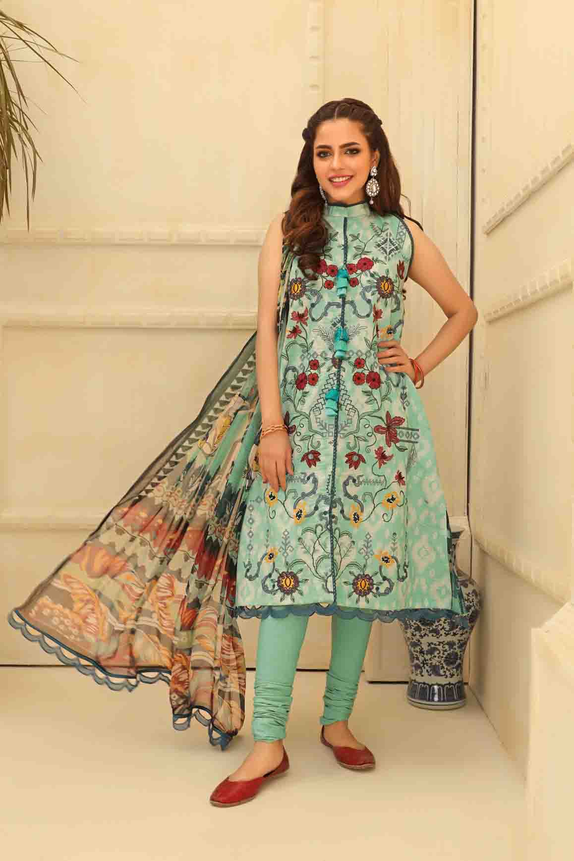 Zara Ali Festivel Embroidered Lawn Collection 100% Original