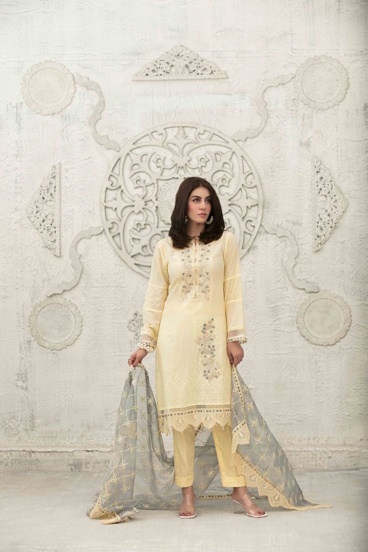 Chloe Schiffli Lawn By Tawakkal 100% Original