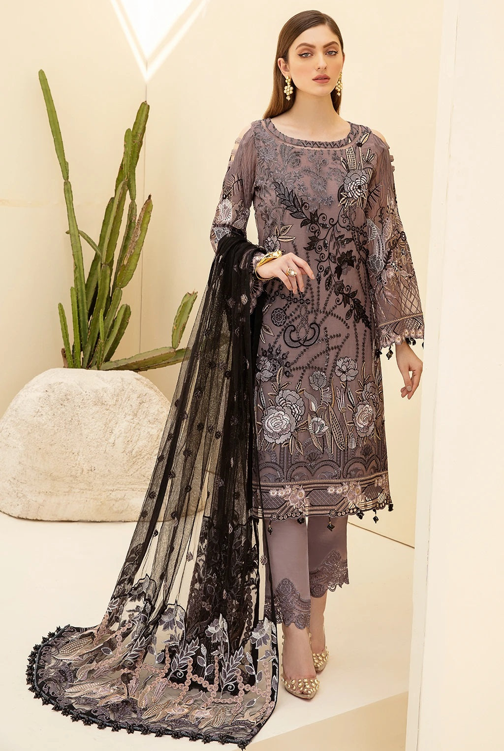 Rangoon By Ramsha Luxury Chiffon Embroidered Collection -100% Original Guaranteed