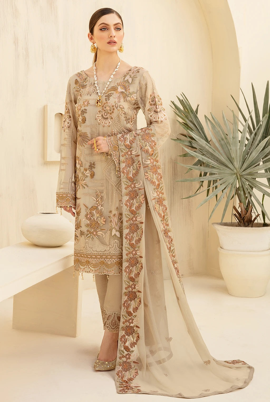 Rangoon By Ramsha Luxury Chiffon Embroidered Collection -100% Original Guaranteed
