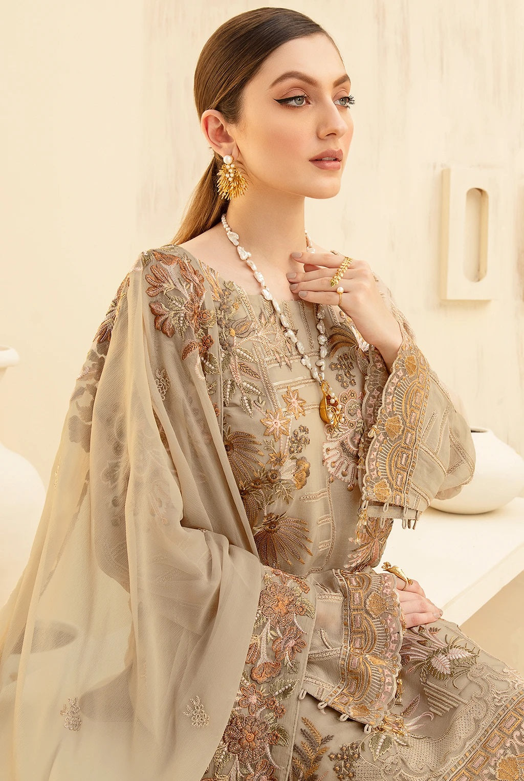 Rangoon By Ramsha Luxury Chiffon Embroidered Collection -100% Original Guaranteed