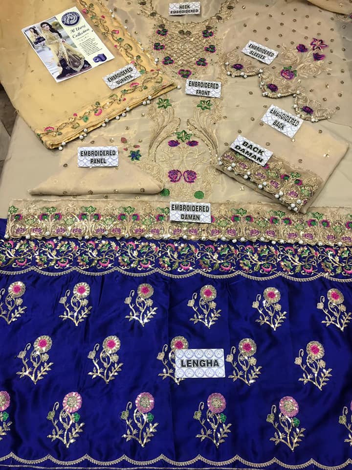 Pakistani Stitched Embroidery Party Wear Dresses Ready To Ship