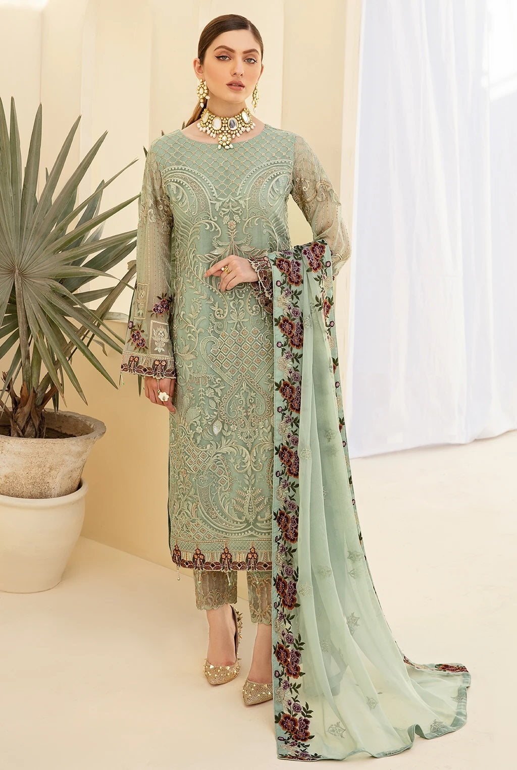 Rangoon By Ramsha Luxury Chiffon Embroidered Collection 2021 -100% Original Guaranteed