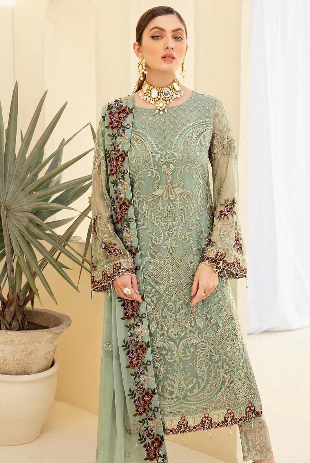 Rangoon By Ramsha Luxury Chiffon Embroidered Collection 2021 -100% Original Guaranteed