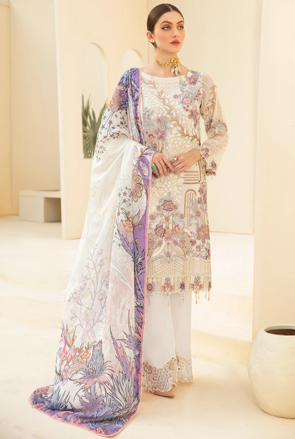 Rangoon By Ramsha Luxury Chiffon Embroidered Collection  -100% Original Guaranteed