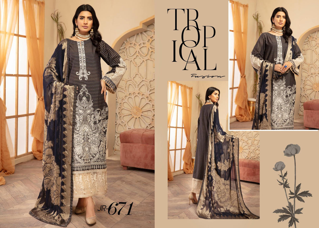 JHALAK by Johra Embroidered Lawn Collection 2021 -100% Original Guaranteed