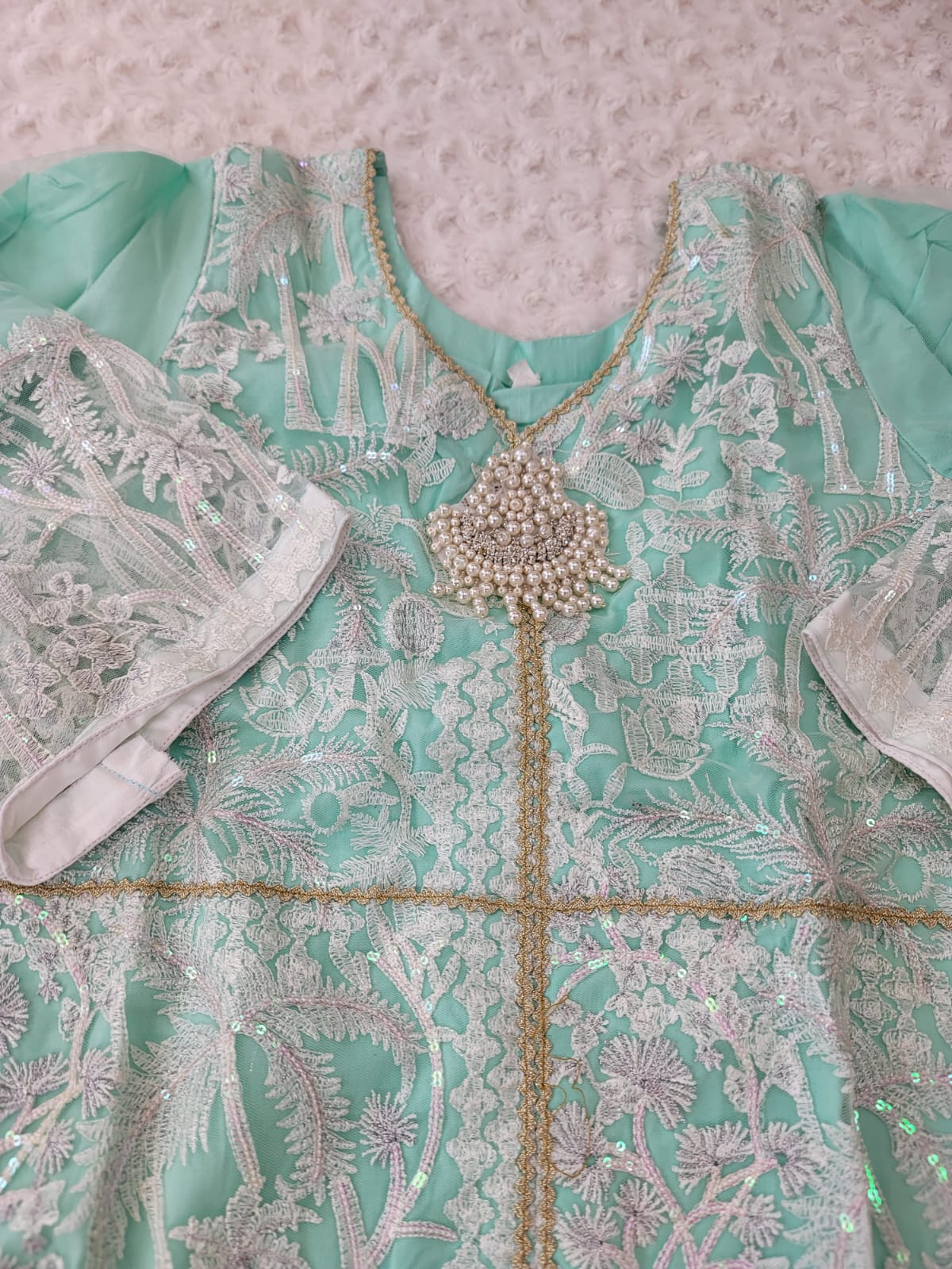 Pakistani Stitched Embroidery Lawn Suit Ready To Ship