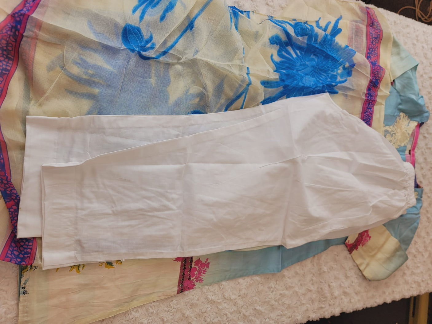 Indian Cotton Stitched Embroidery Suit Ready To Ship