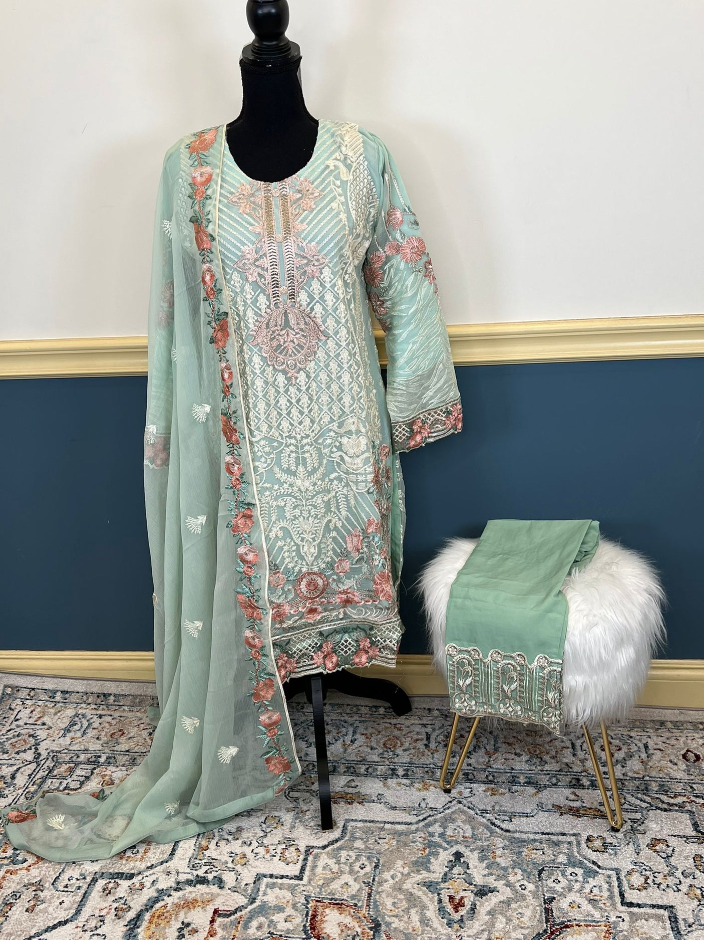 Pakistani Embroidered Party wear Ready To Ship