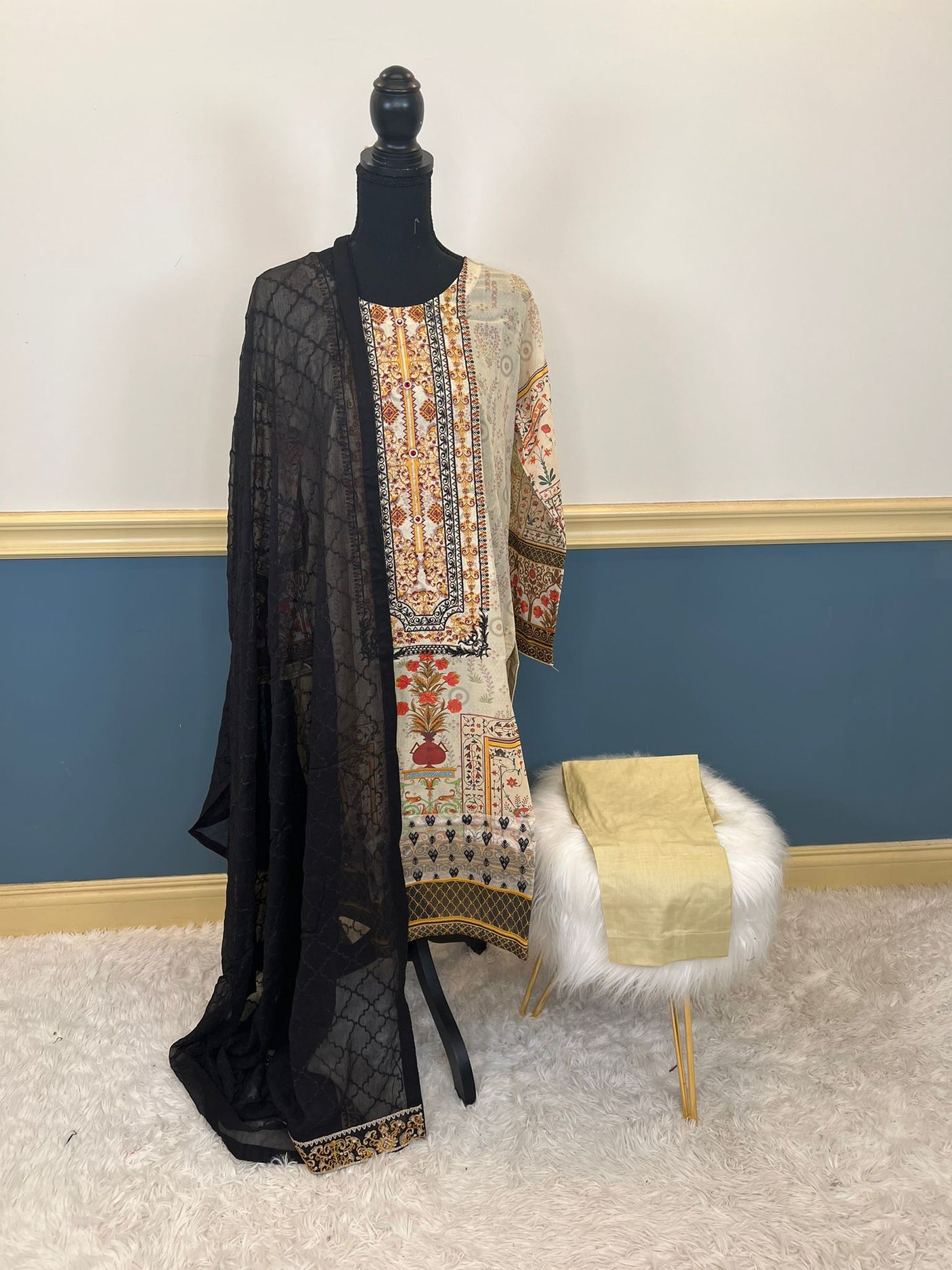 Pakistani Stitched Embroidery luxury lawn Dresses Ready To Ship