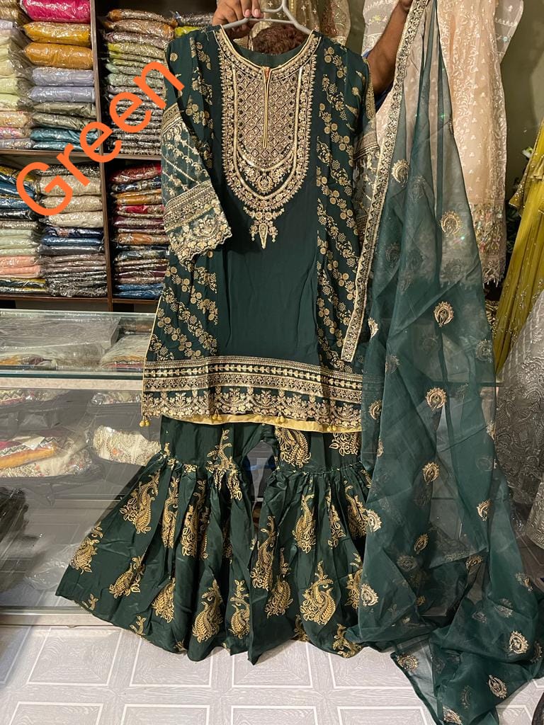 Pakistani Embroidered Luxury Party wear Ready To Ship