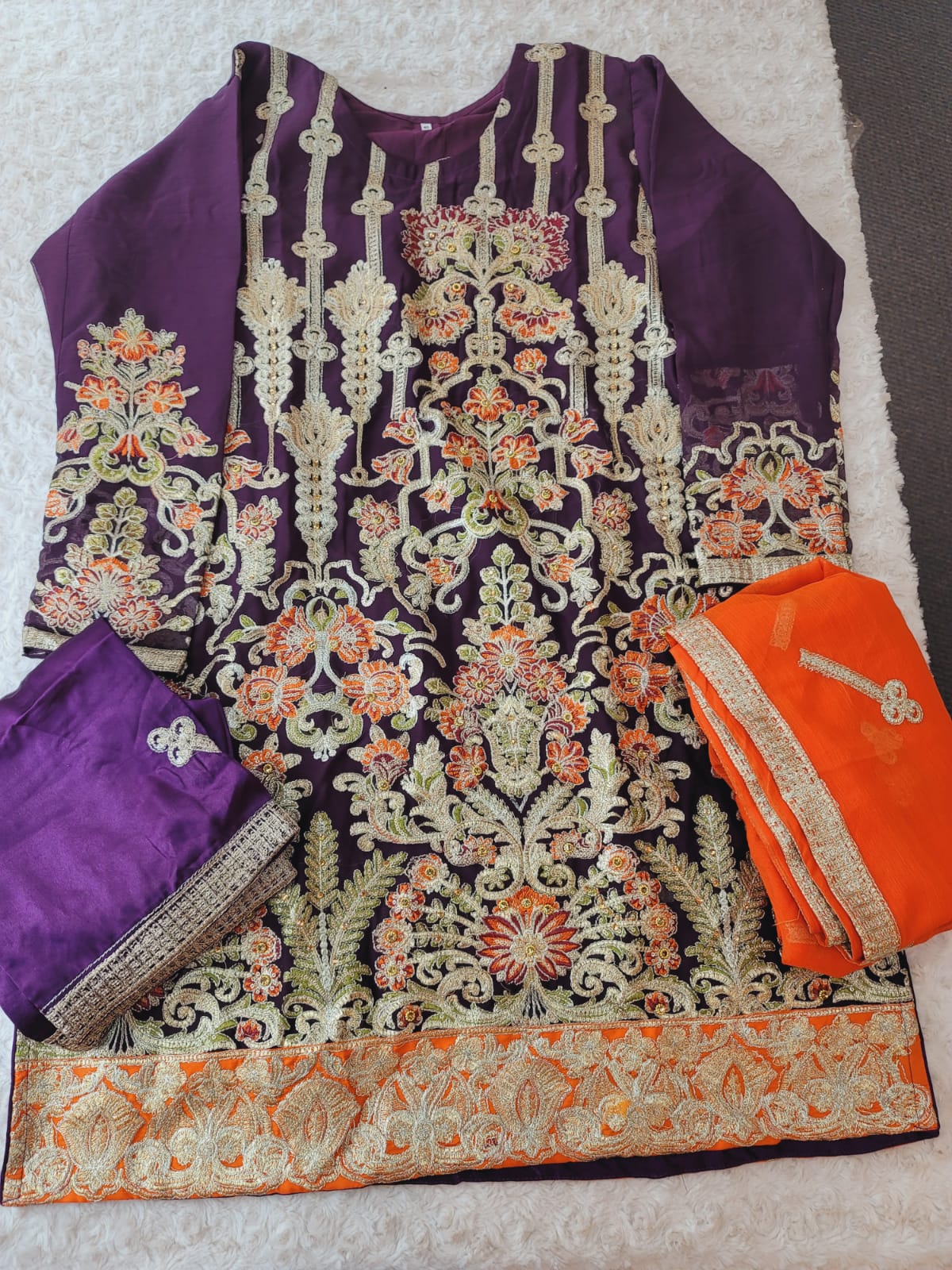 Pakistani Stitched Embroidery Party Wear Dresses Ready To Ship