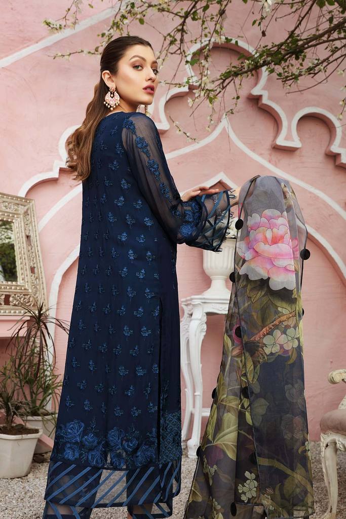 Charizma Chimmer Festive Chiffon Collection 2021-100% Original Guaranteed