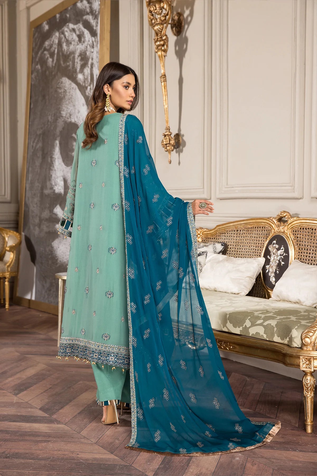 Alizeh Embroidered Chiffon Collection100% Original
